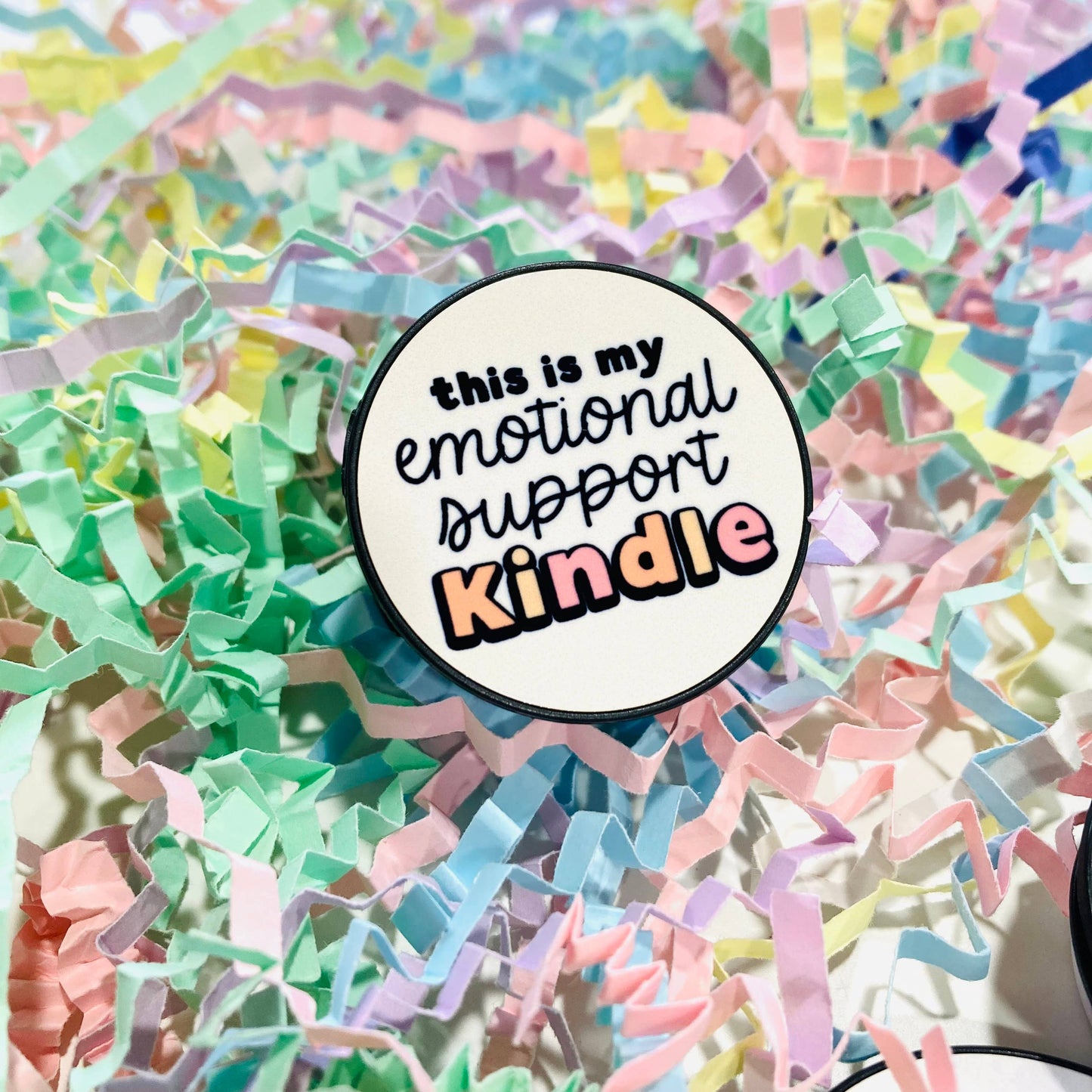 This is my Emotional Support Kindle Grip