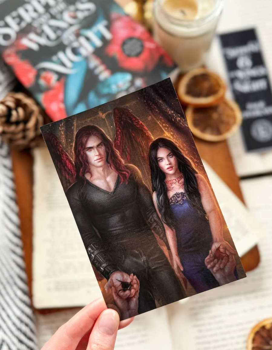 Romantasy gift for audiobook or e-book readers — 4×6 art prints, matte finish