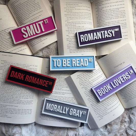 Dark Romance Street Sign | Bookshelf Decor