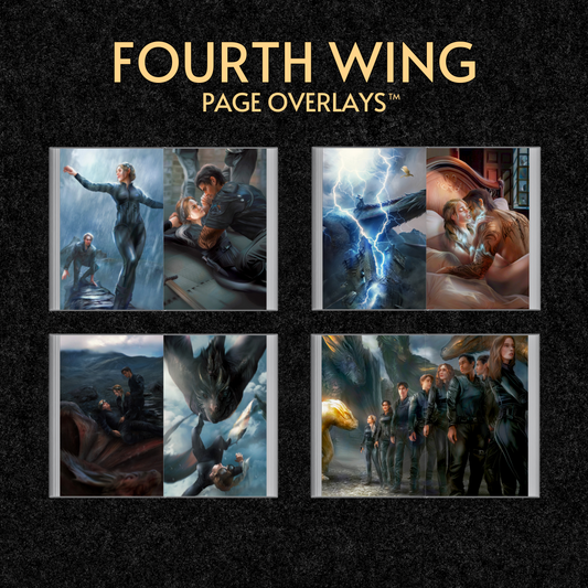 Fourth Wing overlay—dragon flight training illustration
