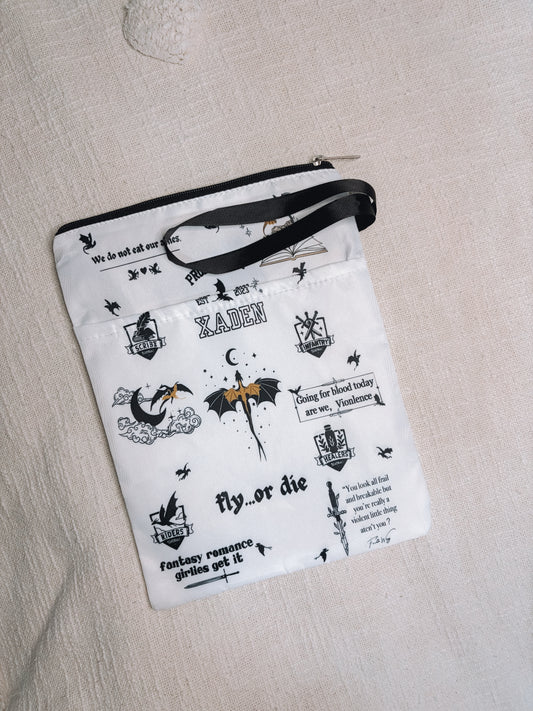 The "Fly or Die" Book Pouch – Xaden Riorson Edition