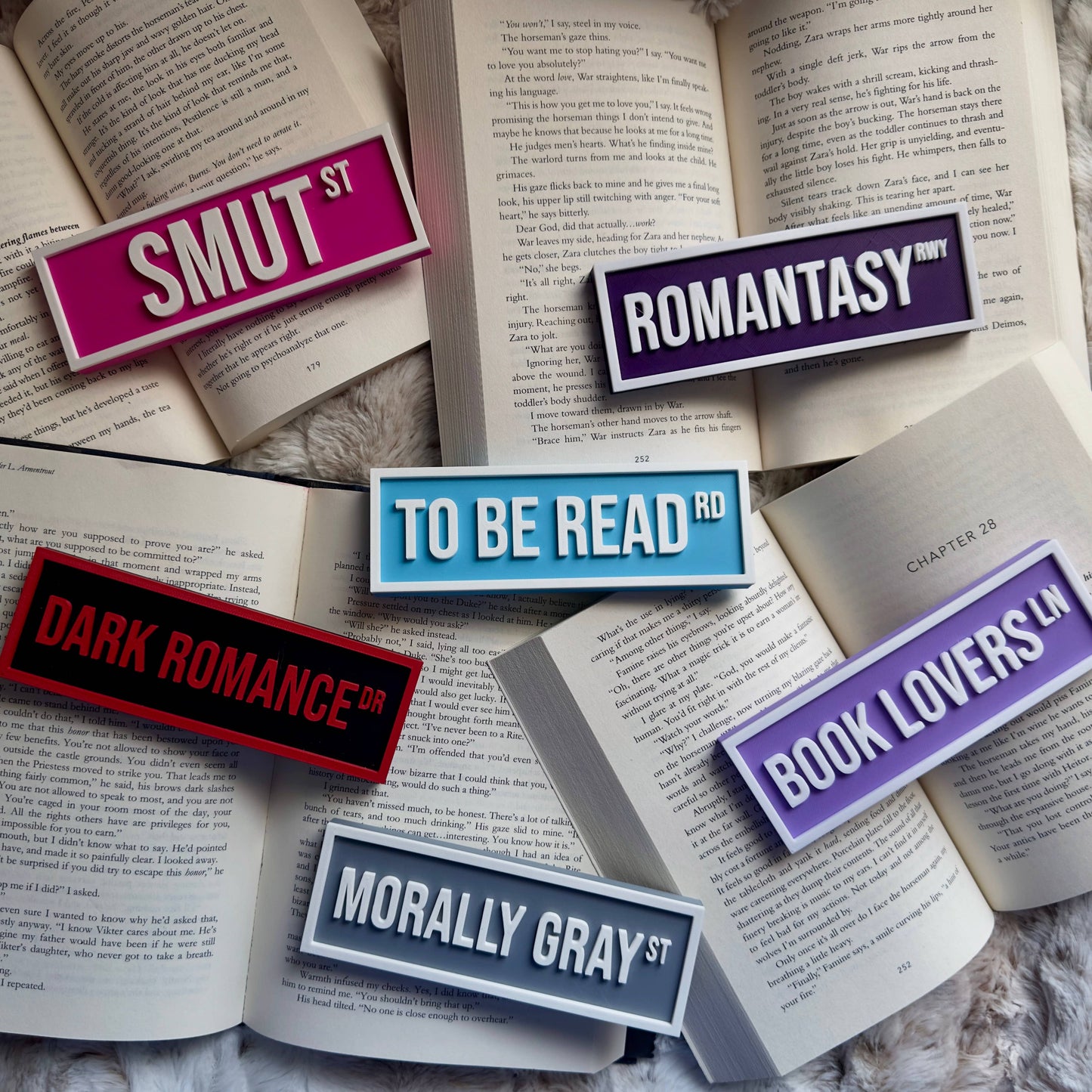 Spicy Reader Street Sign | Bookshelf Decor: Red