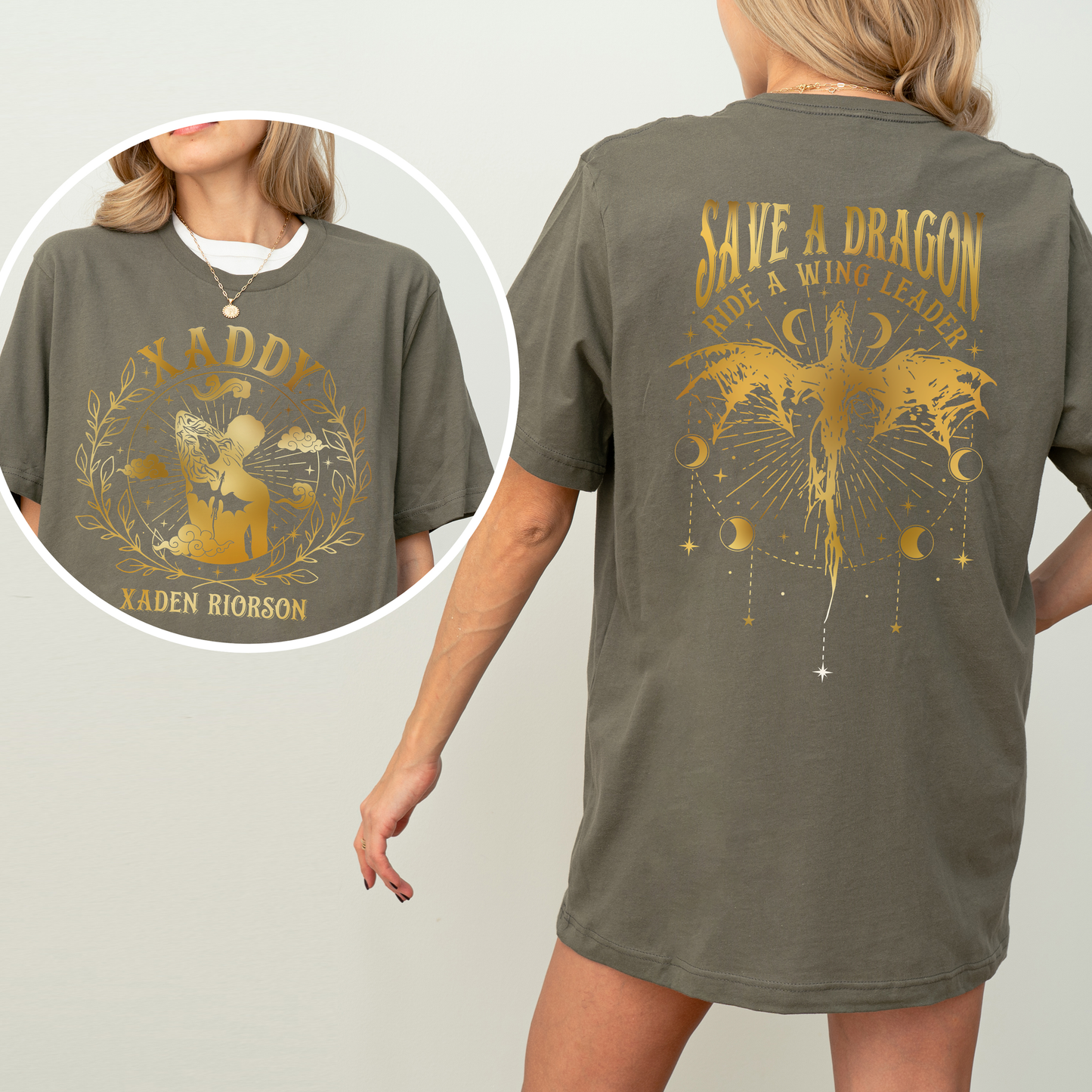 Save a Dragon Ride a Wing Leader Tee: Black / XL