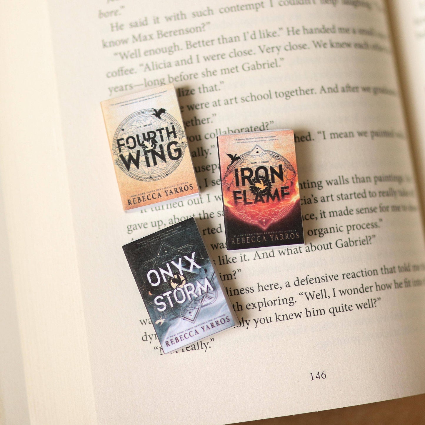 Handmade Mini Fourth Wing Series By Rebecca Yarros Set Of 3