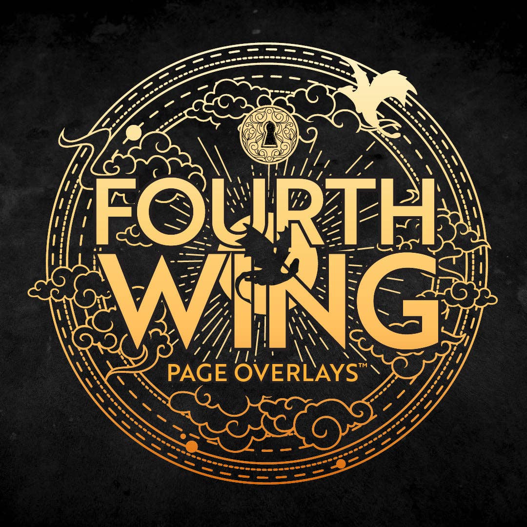 Fourth Wing overlay—academy entrance scene, US hardback fit