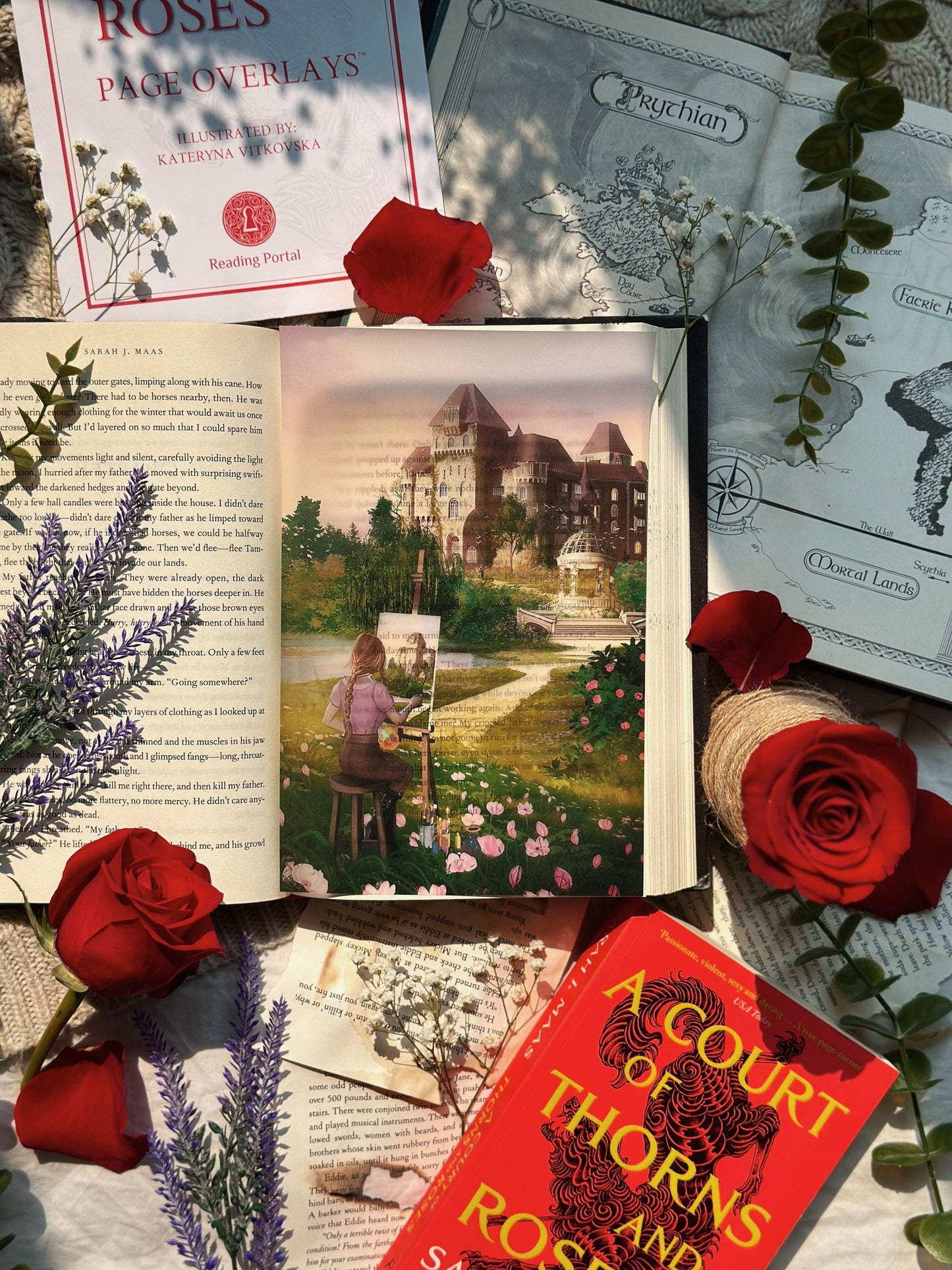 ACOTAR collectible hardback overlays – illustrated inserts for popular fantasy series