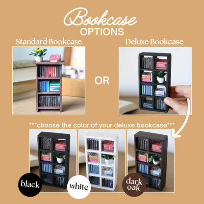 Fantasy Mini Book DIY KIT: White / Deluxe Bookcase