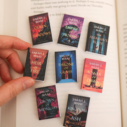 Handmade Mini Sarah J Maas Throne Of Glass Series Set
