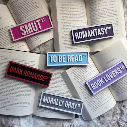 To Be Read Street Sign | Bookshelf Decor: Blue Pastel
