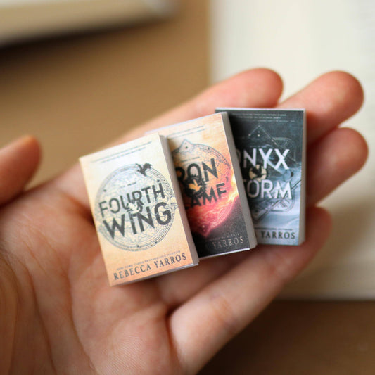 Handmade Mini Fourth Wing Series By Rebecca Yarros Set Of 3