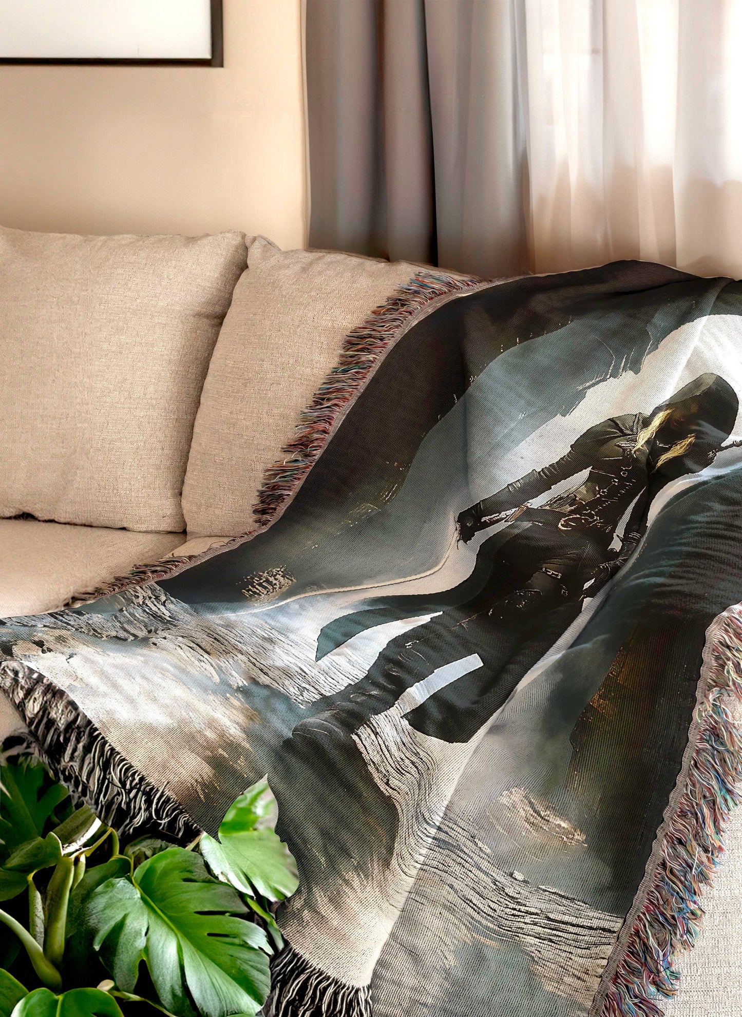 Dark Aelin Galathynius Woven Throw Blanket: Artwork / 52'' × 37''