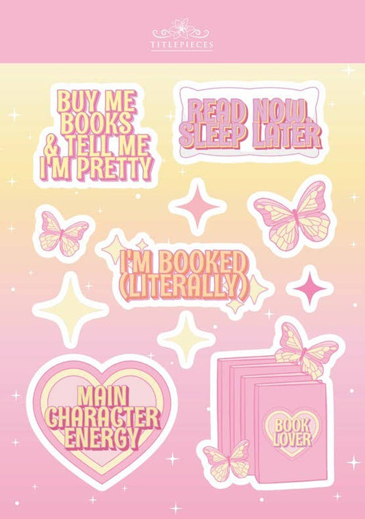 Bookish A5 Sticker Sheets: Bookish Winter