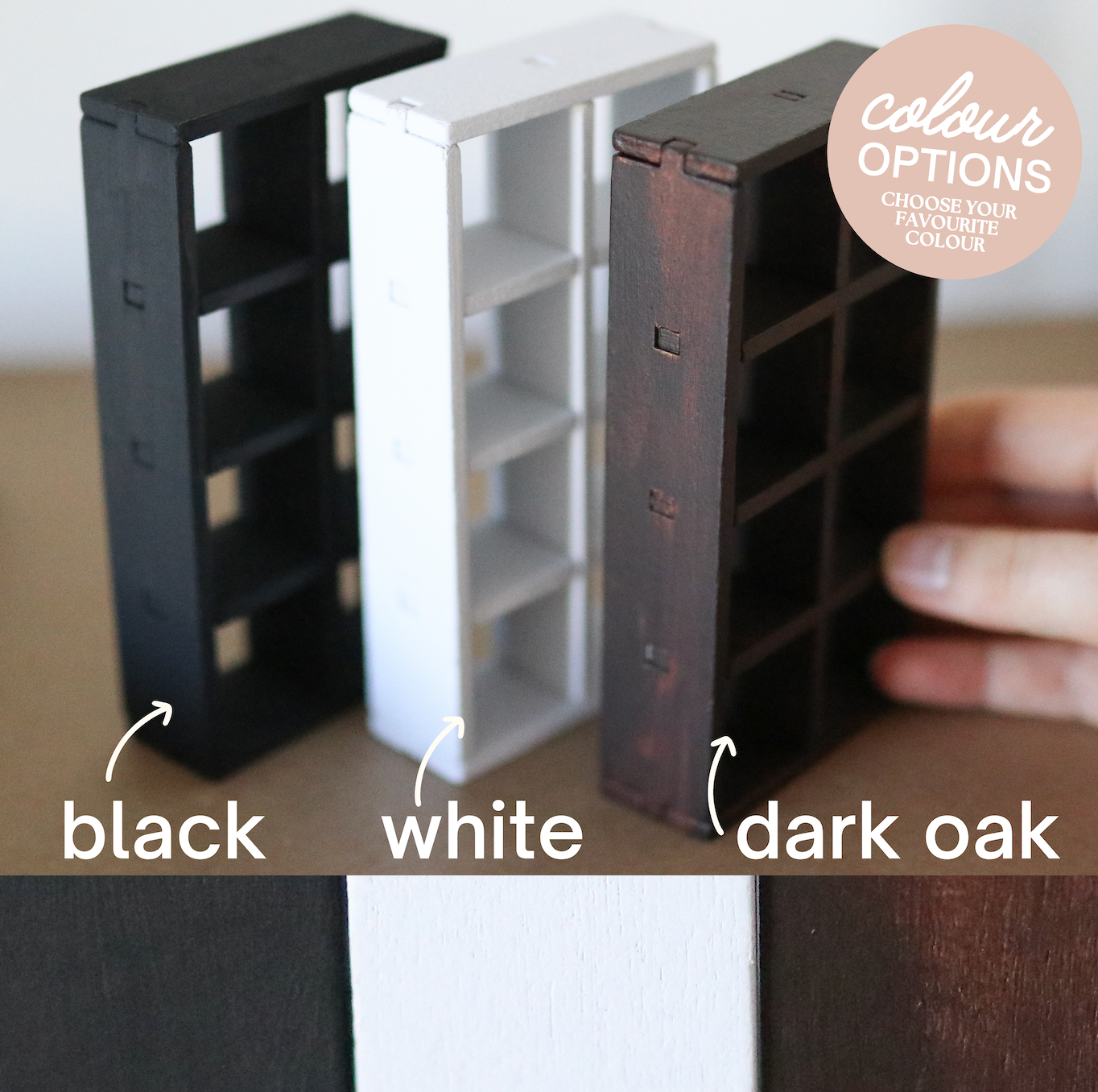 Fantasy Mini Book DIY KIT: White / Deluxe Bookcase