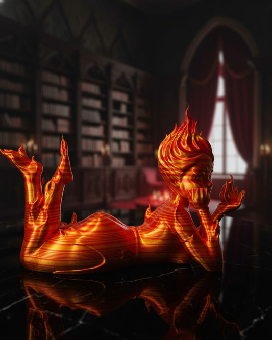 The "Firesprite" Elemental Spirit – Bookshelf Decor