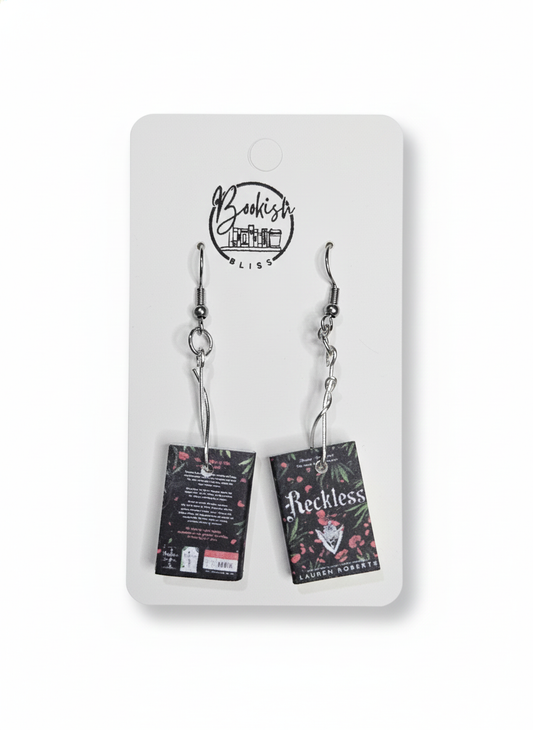 Reckless Miniature Book Earrings