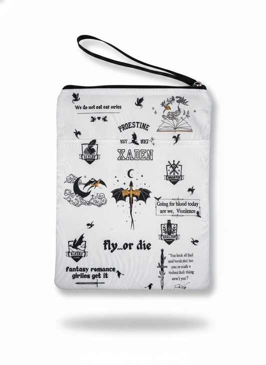 The "Fly or Die" Book Pouch – Xaden Riorson Edition