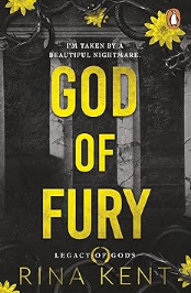 God of Fury book cover – dark MM mafia romance by Rina Kent, Legacy of Gods Book 5