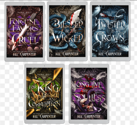 The Dark Maji Series box set by Kel Carpenter — dark fantasy romance book series with magic, intrigue, and dangerous love
