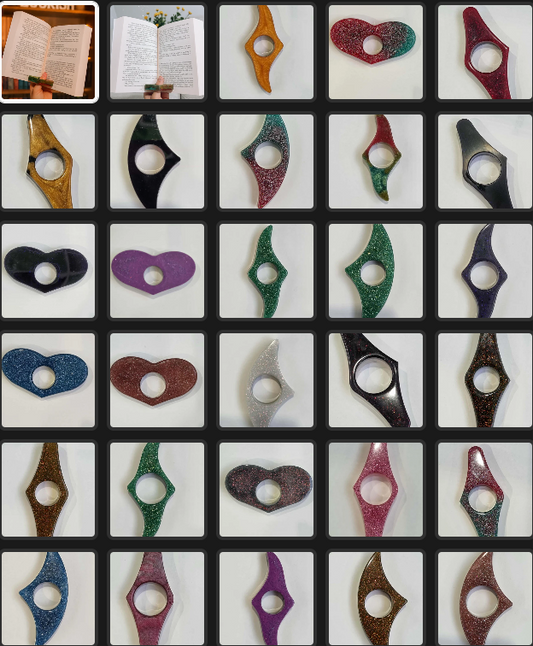 The "One-Handed Reader" – Resin Page Holder