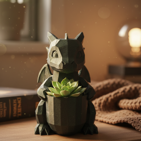 The Hoard Keeper – Functional Desk Dragon (Pen & Dice Holder)