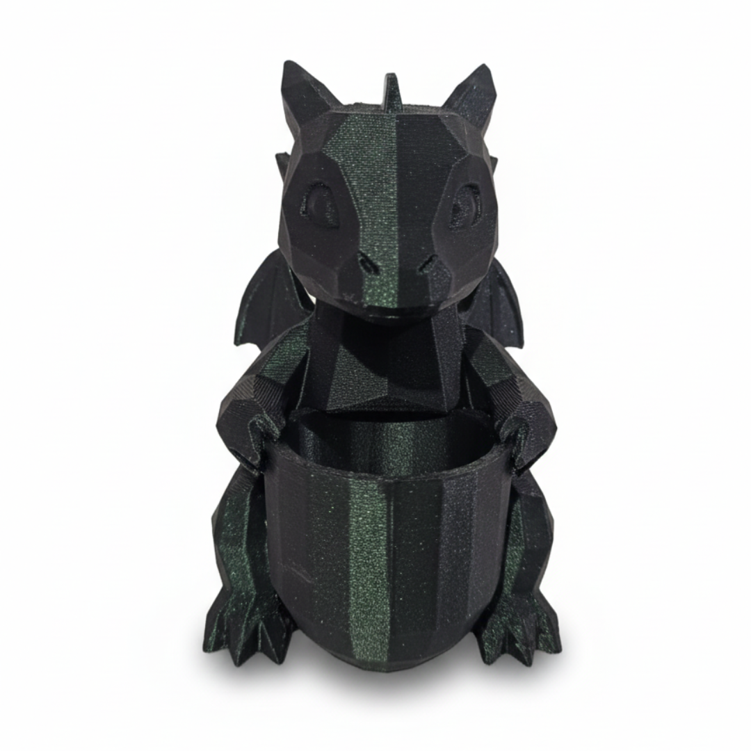 The Hoard Keeper – Functional Desk Dragon (Pen & Dice Holder)
