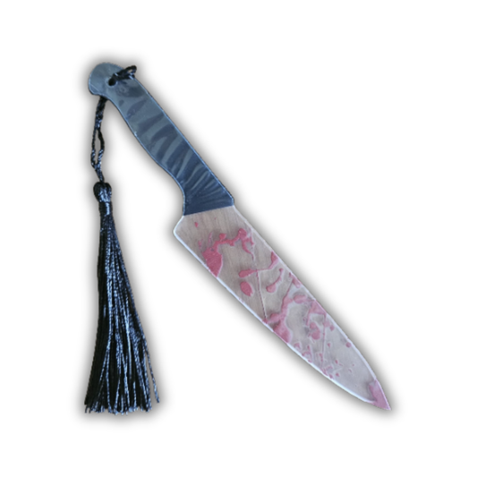 The "Stabby" Knife Bookmark – Blood Splatter Acrylic