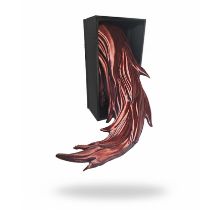 CINDERCLAW (BLACK AND RED DRAGON BOOKEND)