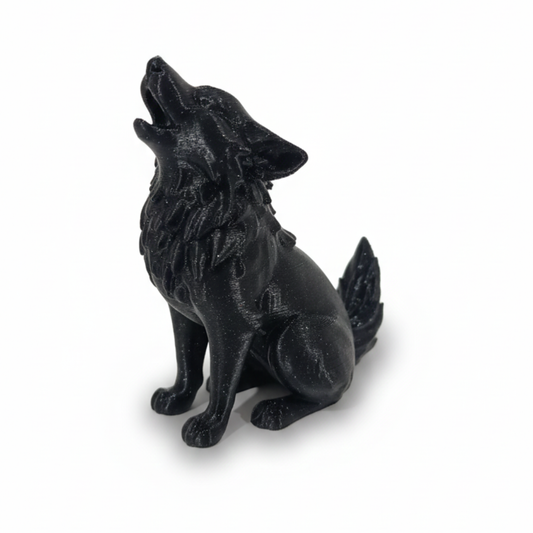The Midnight Alpha Wolf – Articulated Desk Companion