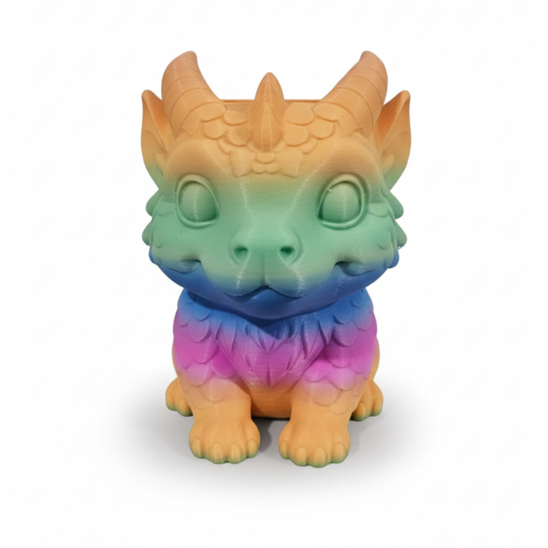 The Prism Scale Wyvern – Rainbow Articulated Companion