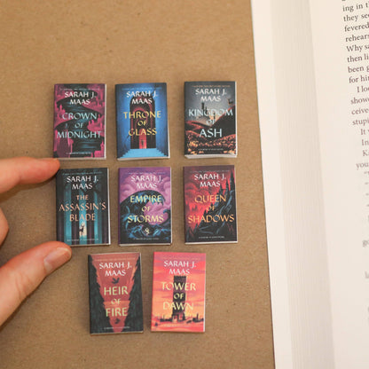 Handmade Mini Sarah J Maas Throne Of Glass Series Set