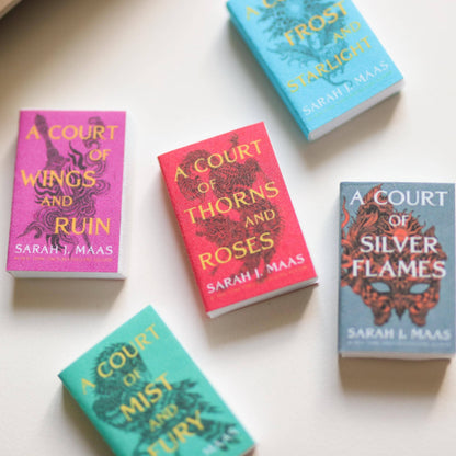 Handmade Mini Sarah J Maas Acotar Series Set Of 5