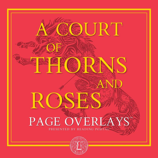 ACOTAR Page Overlays US Edition hardback – illustrated inserts for fantasy book lovers