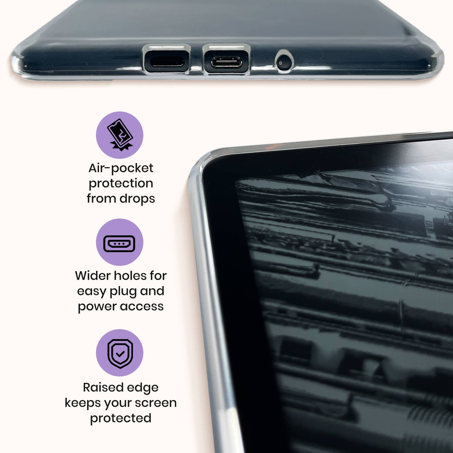 Clear Kindle Case: Paperwhite 10th Gen (Paperwhite 4)