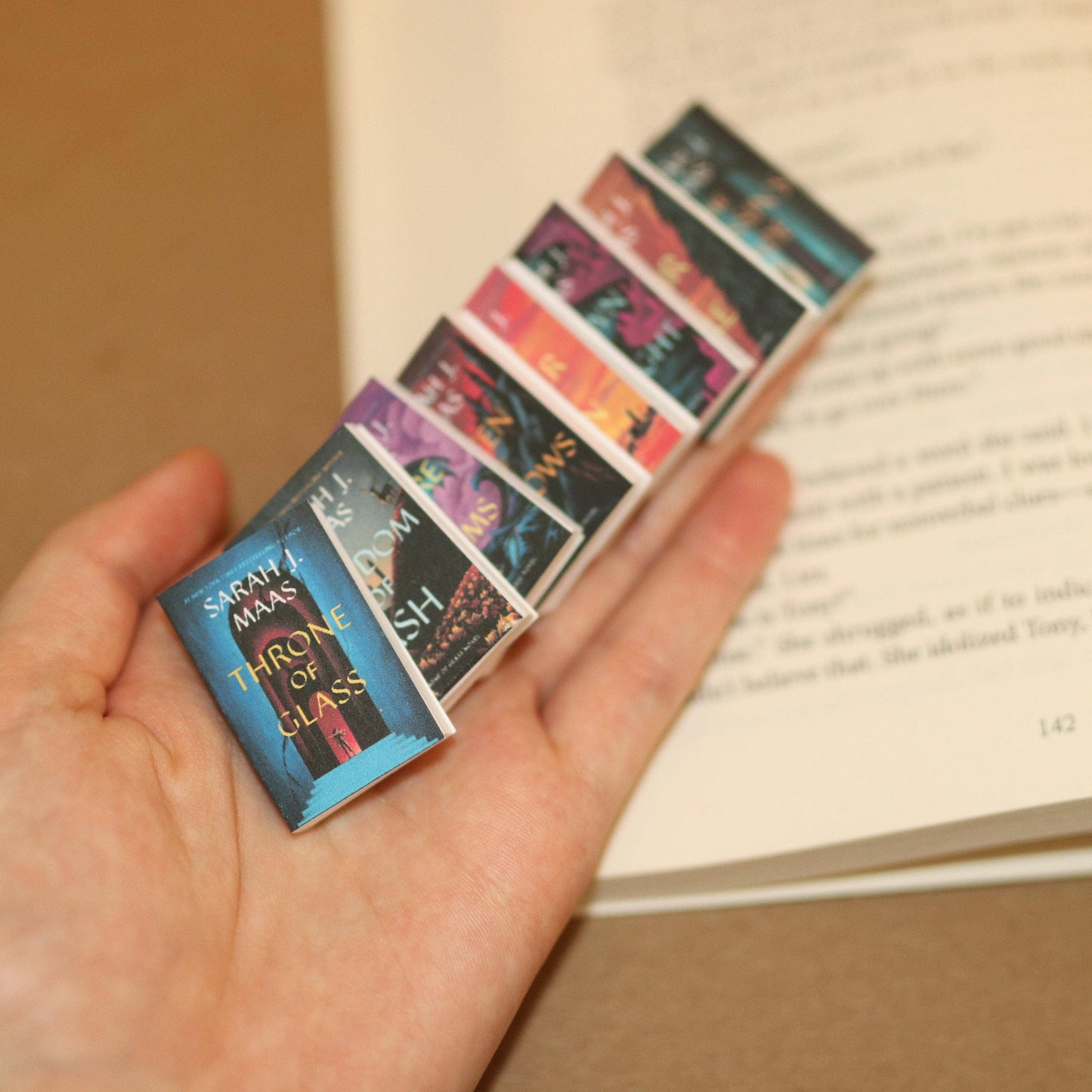 Handmade Mini Sarah J Maas Throne Of Glass Series Set