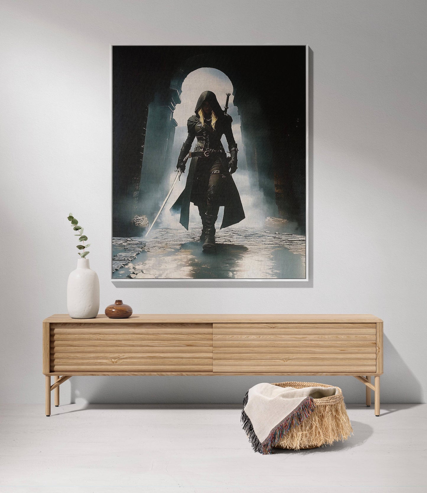 Dark Aelin Galathynius Woven Throw Blanket: Artwork / 52'' × 37''